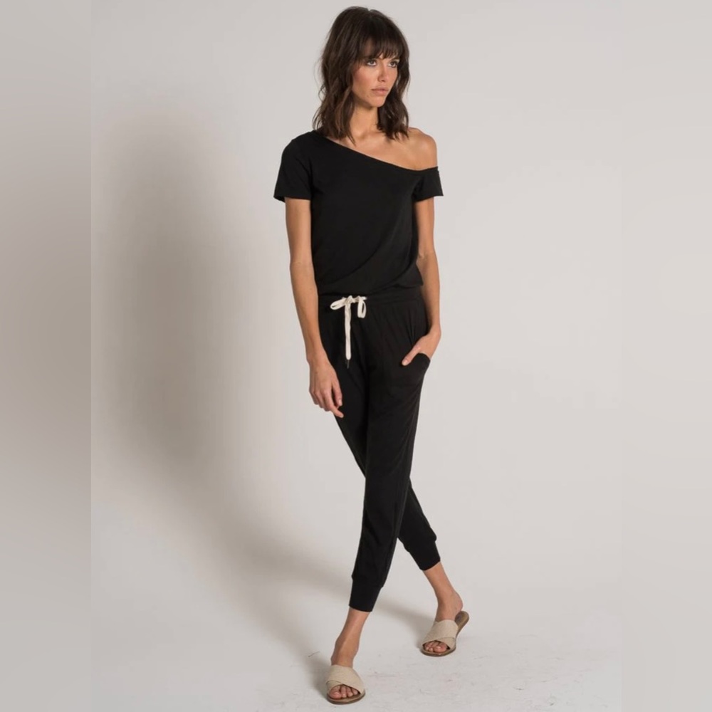 NWT n:Philanthropy “Britton” Off-Shoulder Jumpsuit in Black